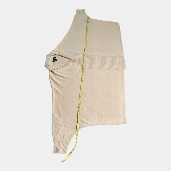 St. John Cashmere Cocoon Cardigan Womens Sz M Beige Quiet Luxury Oversized Cozy - Picture 5 of 11